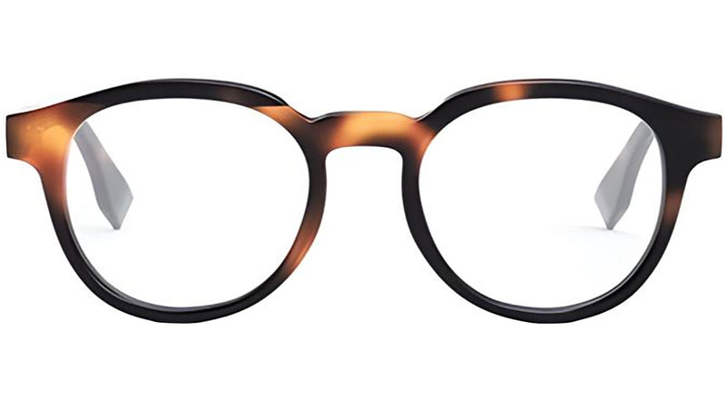 Fendi Essential Brown Round Eyeglasses