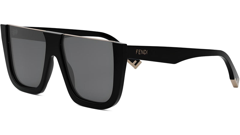 Fendi Way Black Square Sunglasses