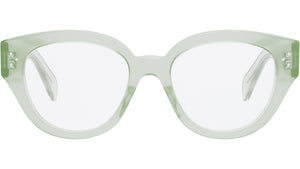 3 Dots  Green Round Eyeglasses