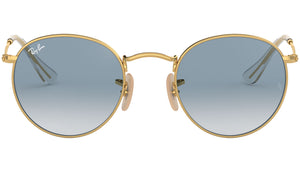 Round Flat Lenses RB3447N gold azure