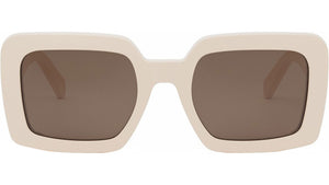 Triomphe White Square Sunglasses