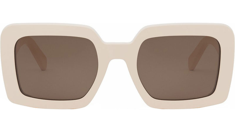 Triomphe White Square Sunglasses
