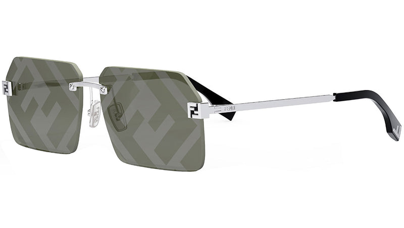 Fendi Sky Silver Rectangular Sunglasses