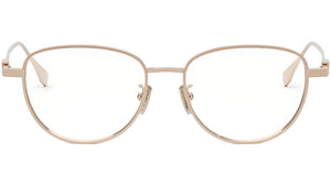 Baguette Rose Gold Geometric Eyeglasses