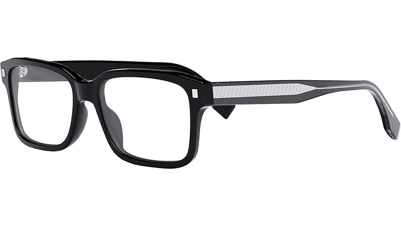 Fendi Black Rectangular Eyeglasses