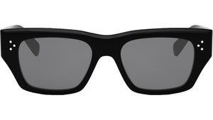 3 Dots HD Black Geometric Sunglasses