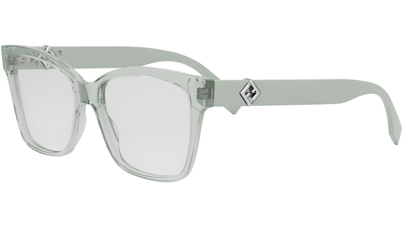 FF Diamonds Green Square Eyeglasses
