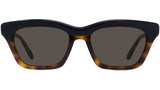 Slim Tortoise Geometric Sunglasses