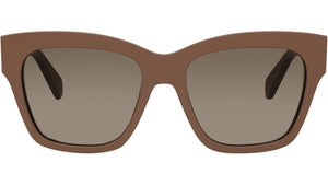 Triomphe Brown Square Sunglasses