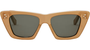 CELINE 3 Dots Milky Peach Glitter Cat Eye Sunglasses
