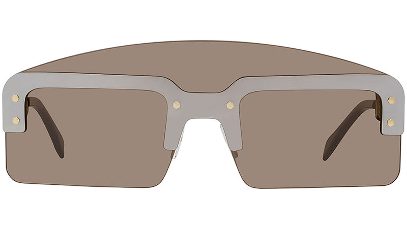 Fendi Technicolor Grey Mask Sunglasses