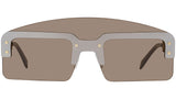 Fendi Technicolor Grey Mask Sunglasses