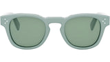 CELINE 3 Dots Shiny opaline emerald Geometric Sunglasses
