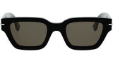 Fendi Selleria Black Rectangular Sunglasses
