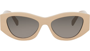 Triomphe Beige Geometric Sunglasses