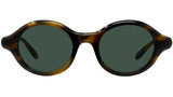Slim Tortoise Round Sunglasses
