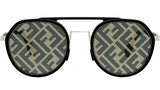 Fendi Light Black Round Sunglasses