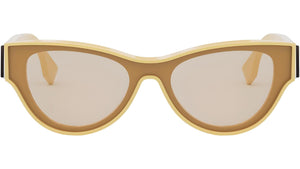 Fendi First Yellow Round Sunglasses