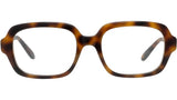 Slim Tortoise Square Eyeglasses