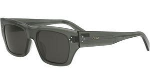 3 Dots HD Green Geometric Sunglasses