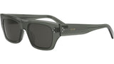 3 Dots HD Green Geometric Sunglasses