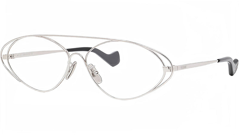 Metal Silver Oval Eyeglasses