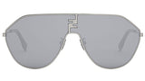 FF Match Silver Geometric Sunglasses