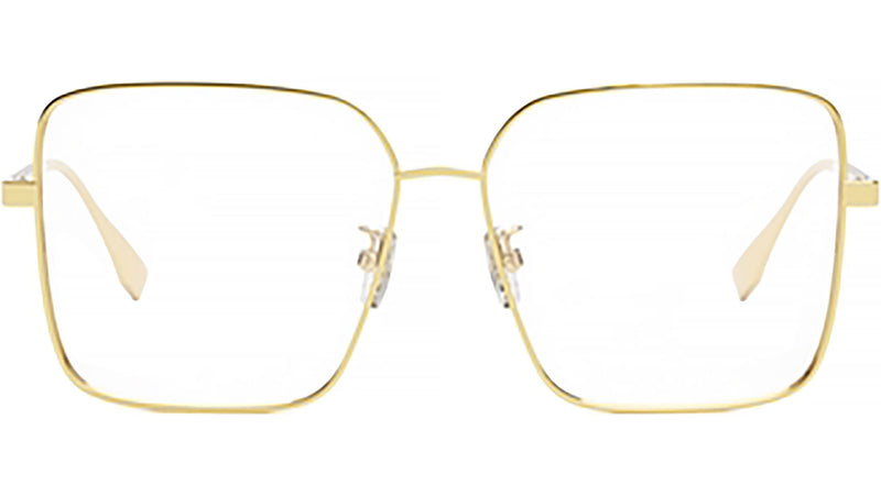FF Silver Rectangular Eyeglasses
