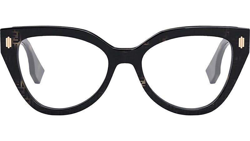 Fendi Bold Grey Oval Eyeglasses