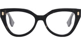 Fendi Bold Grey Oval Eyeglasses