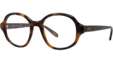 Slim Havana Geometric Sunglasses