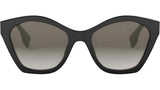 Lettering Black Geometric Sunglasses