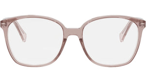 Thin Pink Square Eyeglasses