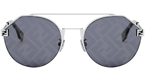 Fendi Sky Silver Round Sunglasses