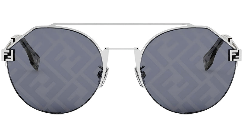 Fendi Sky Silver Round Sunglasses