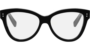 Thin Black Geometric Eyeglasses