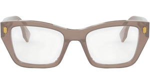 Fendi Roma Brown Rectangular Eyeglasses