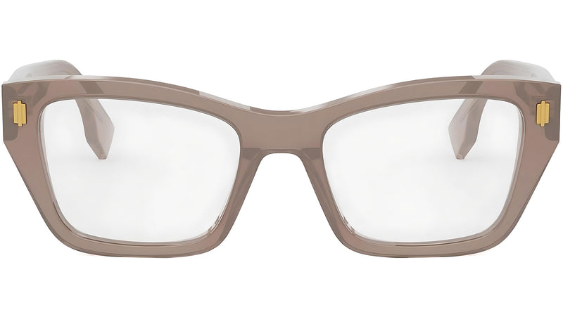 Fendi Roma Brown Rectangular Eyeglasses