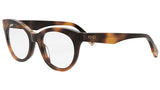 Fendi Way Havana Round Eyeglasses
