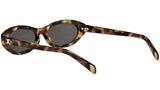 Triomphe Mini Havana Oval Sunglasses
