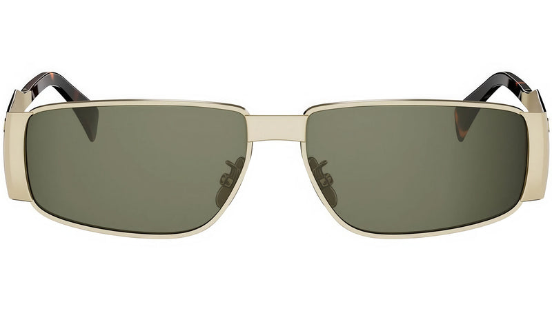 Metal Triomphe Gold Rectangular Sunglasses