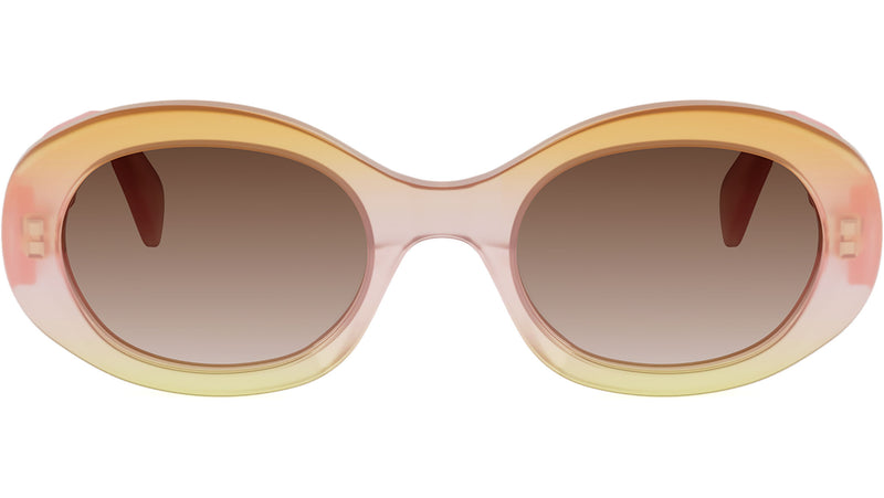 Triomphe Pink Oval Sunglasses