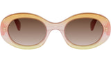 Triomphe Pink Oval Sunglasses