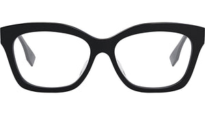 O'Lock Solid Black Geometric Eyeglasses