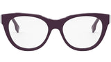 Fendi First Purple Round Eyeglasses