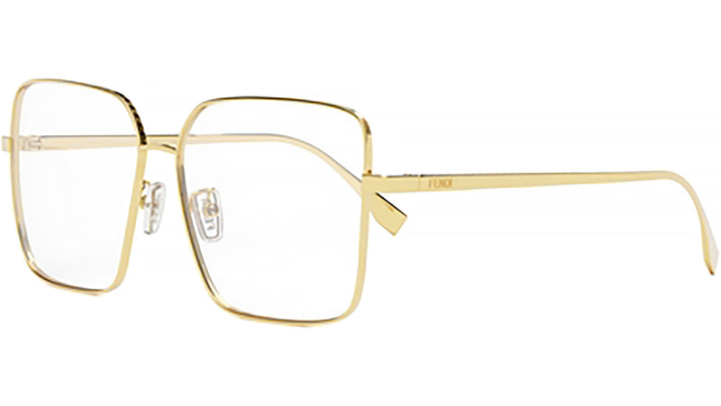 FF Silver Rectangular Eyeglasses