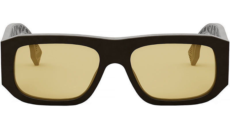 Fendi Shadow Brown Rectangular Sunglasses