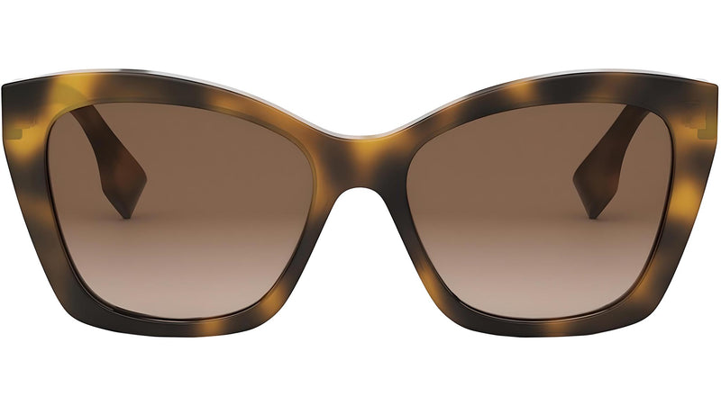 Lettering Havana Square Sunglasses