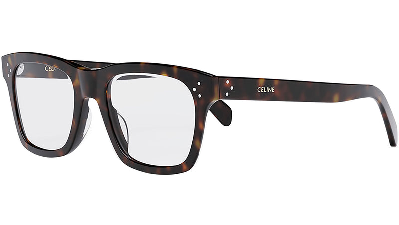 CELINE 3 Dots Havana Rectangular Eyeglasses