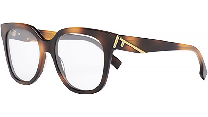 Fendi First Brown Square Eyeglasses